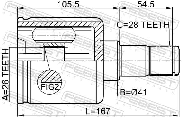 Joint Kit, drive shaft 2211-CEED - image 2