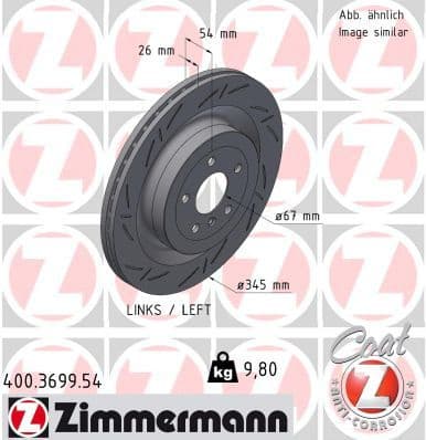 Brake Disc BLACK Z 400.3699.54