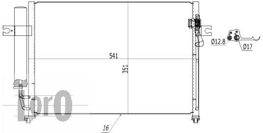 Condenser, air conditioning LORO 019-016-0013 - image 2