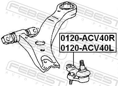 Ball Joint 0120-ACV40L - image 2
