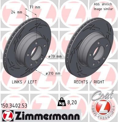 Brake Disc BLACK Z 150.3402.53