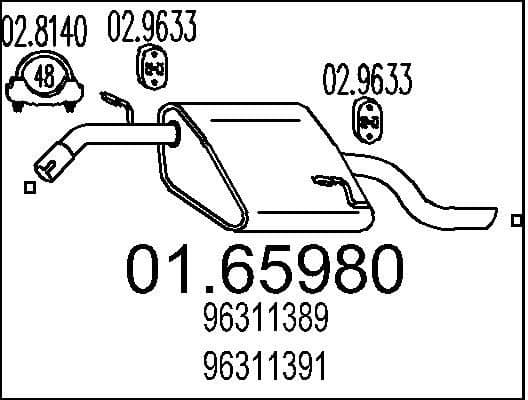 Rear Muffler 01.65980