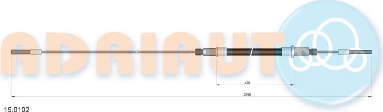 Cable Pull, clutch control 15.0102