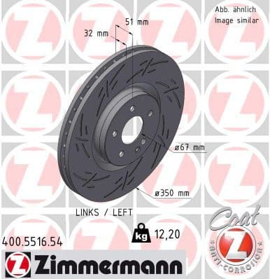 Brake Disc BLACK Z 400.5516.54