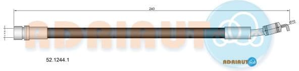 Brake hose rear 52.1244.1