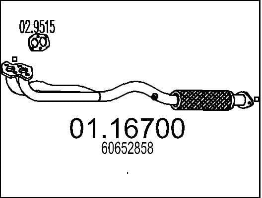 Exhaust Pipe 01.16700