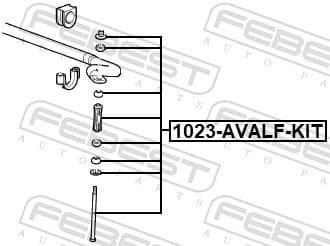Link/Coupling Rod, stabiliser bar 1023-AVALF-KIT - image 2