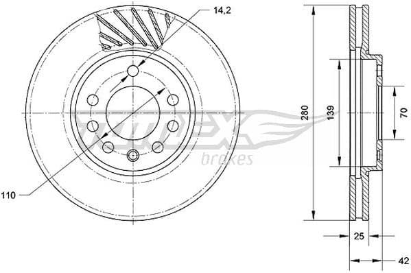 Brake Disc TX70-11