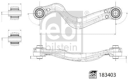 Control/Trailing Arm, wheel suspension 183403