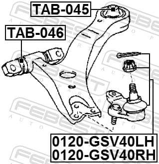 Ball Joint 0120-GSV40LH - image 2