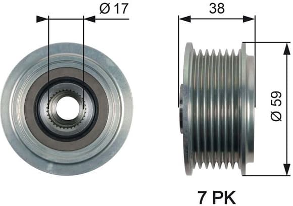 Alternator Freewheel Clutch DriveAlign™ OAP7169
