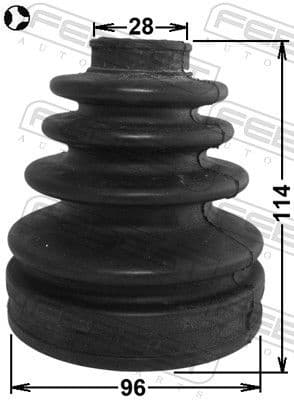 Bellow, drive shaft 0115-KDJ95T - image 2