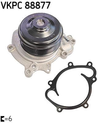Water Pump, engine cooling VKPC 88877