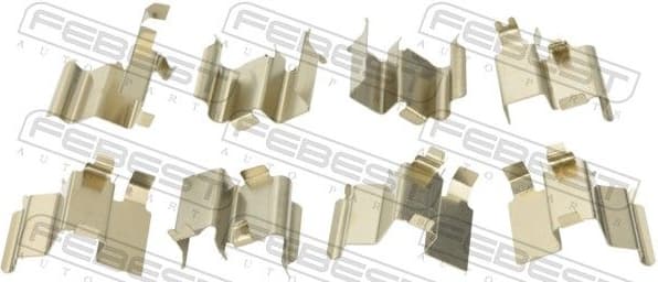 Accessory Kit, disc brake pad 0103-UZJ100R