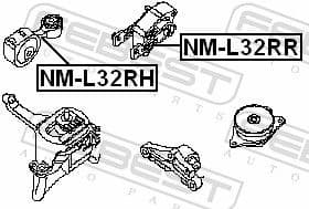 Mounting, engine NM-L32RH - image 2