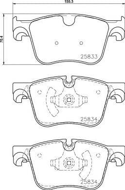 Brake Pad Set, disc brake XTRA LINE P 61 127X