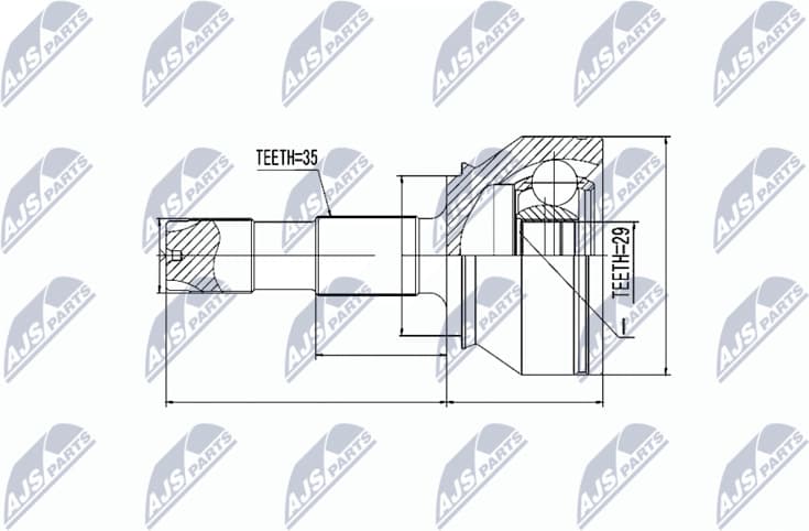 Joint Kit, drive shaft NPZ-FT-055