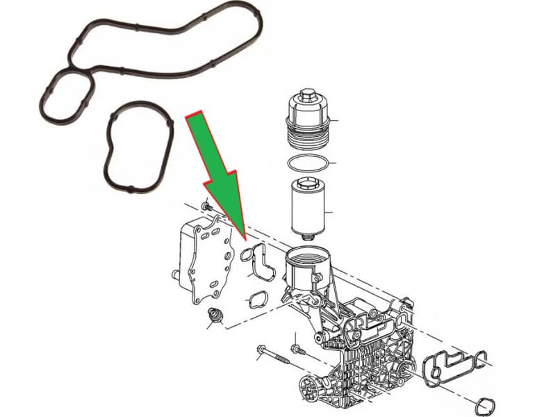 Gasket oil cooler 93745802