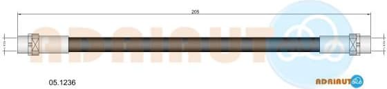 Brake hose rear 05.1236