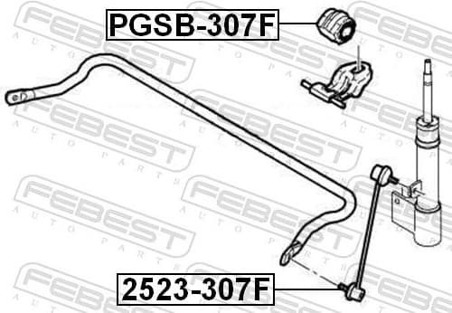 Mounting, stabiliser bar PGSB-307F - image 2