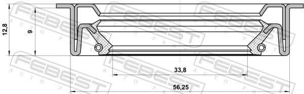 Shaft Seal, drive shaft 95GDY-35560913C - image 2