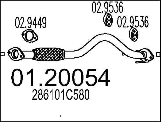 Exhaust Pipe 01.20054