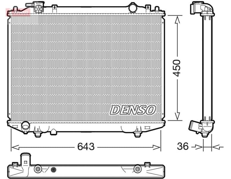 Radiator, engine cooling DRM44047