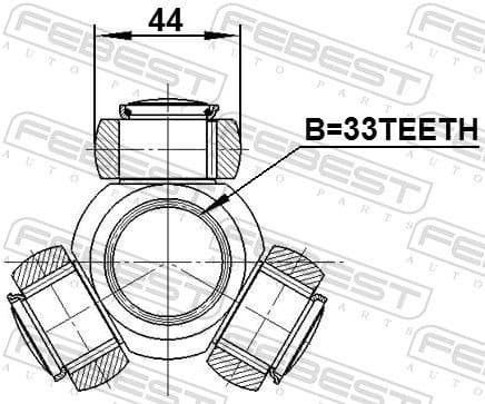 Spider Assembly, drive shaft 2216-XM12 - image 2