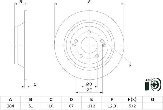 Brake Disc 0986479H11