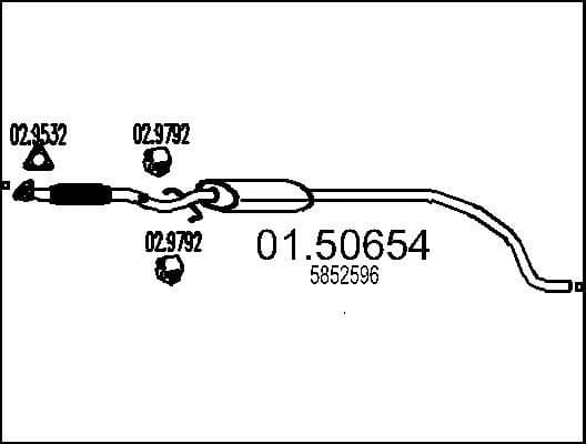 Centre Muffler 01.50654