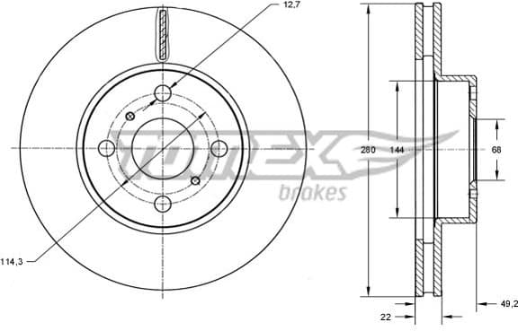 Brake Disc TX70-72
