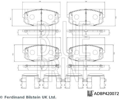 Brake Pad Set, disc brake ADBP420072 - image 2