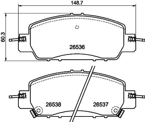 Brake Pad Set, disc brake Q+ 2653601