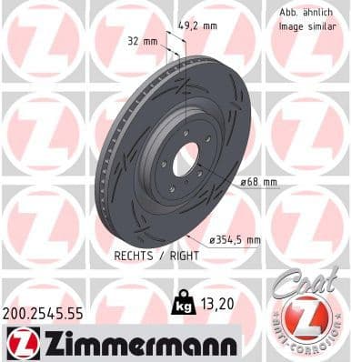 Brake Disc BLACK Z 200.2545.55
