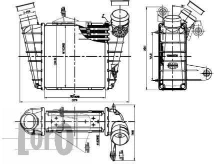 Charge Air Cooler LORO 053-018-0002 - image 3