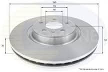 Brake disc, 1pcs FRONT ADC2612V