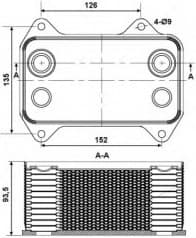 Oil Cooler, engine oil 31195