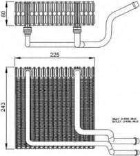 Evaporator, air conditioning EASY FIT 36151