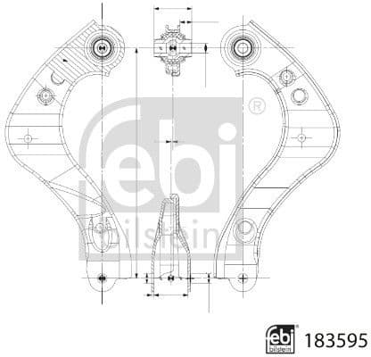 Control/Trailing Arm, wheel suspension 183595