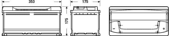 Starter Battery EXCELL ** EB852 - image 2