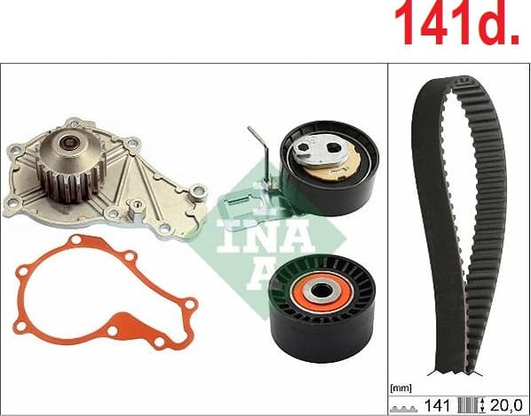Timing belt kit with water pump 530069830