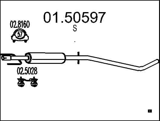 Centre Muffler 01.50597