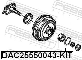 Wheel Bearing Kit DAC25550043-KIT - image 2