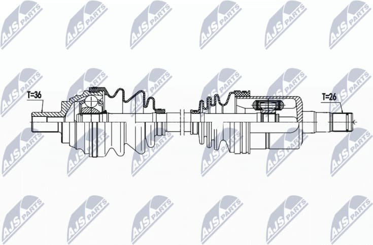 Drive Shaft NPW-VW-192 - image 2