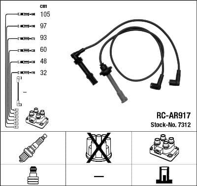 Ignition Cable Kit RC-AR917