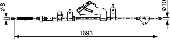 Cable Pull, parking brake 1 987 482 657