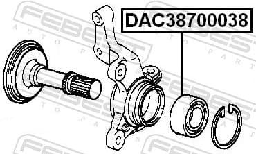 Wheel Bearing DAC38700038 - image 2