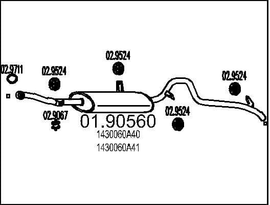 Rear Muffler 01.90560