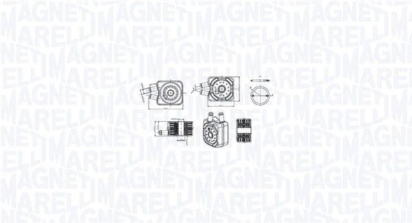 Oil Cooler, engine oil 350300003600