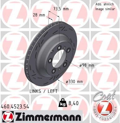 Brake Disc BLACK Z 460.4523.54